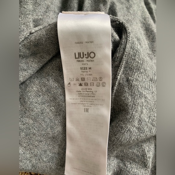 Liu Jo Gray sweater with removable embellishment size M - Picture 9 of 10